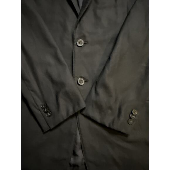 Ermenegildo Zegna 44R Blazer Sport Coat Black Pinstripe Wool Men 2 Button Italy - Picture 13 of 16